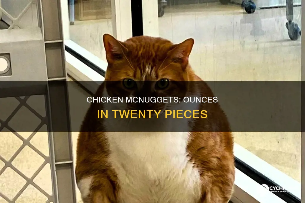 how many ounces are in 20 chicken mcnuggets