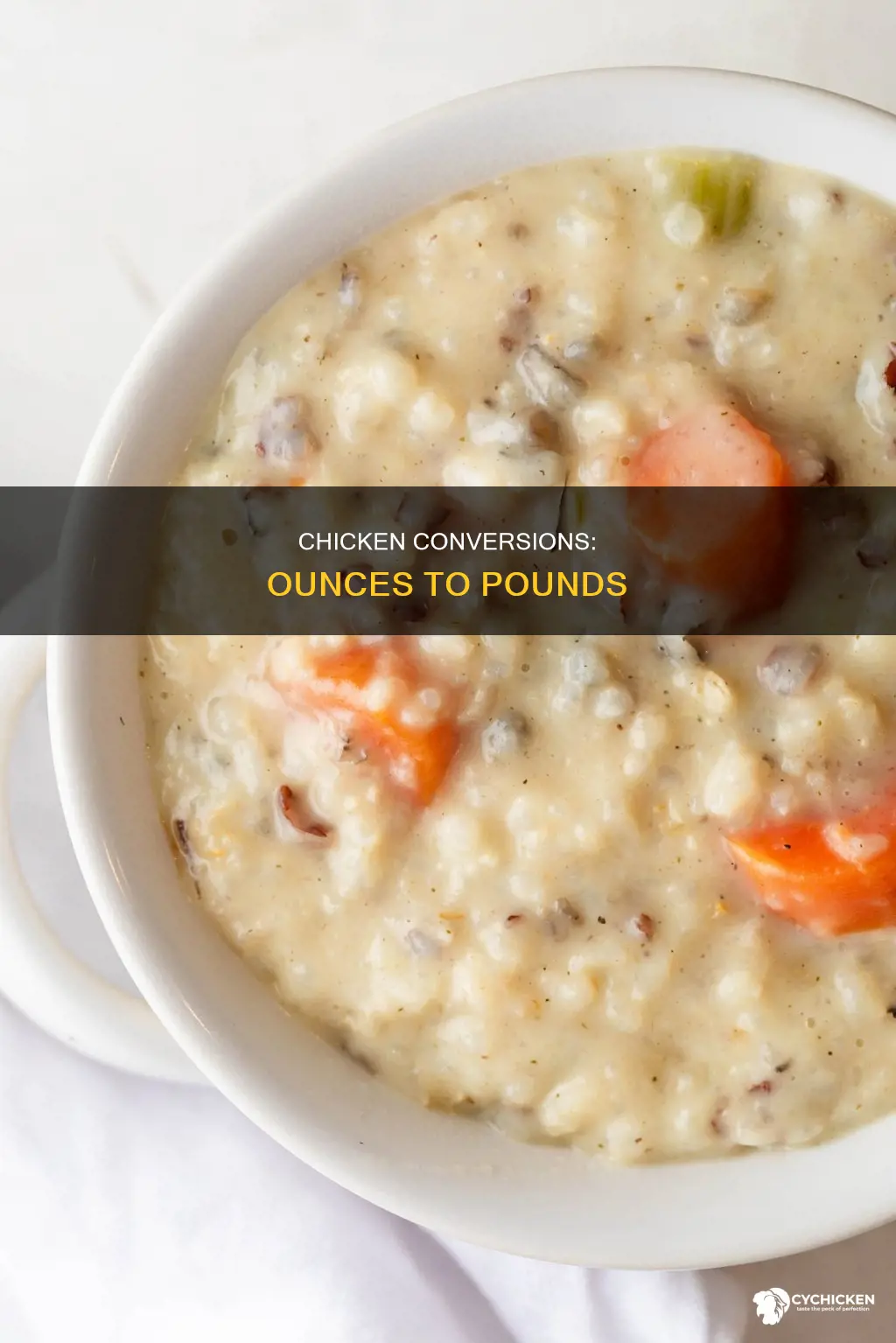 how many ounces are in five pounds of chicken