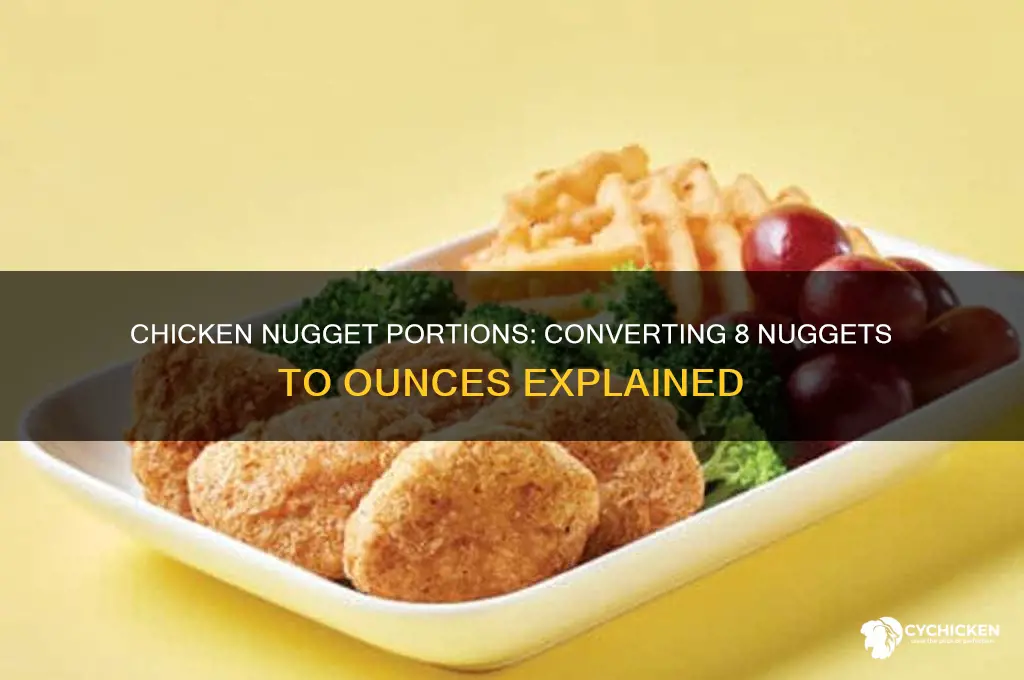 how many ounces in 8 chicken nuggets