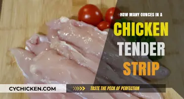Chicken Tender Strip Weight: Ounces Explained
