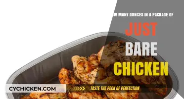 Chicken Packaging: Ounces in Just Bare Chicken Packages