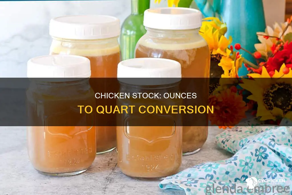 how many ounces in a quart of chicken stock
