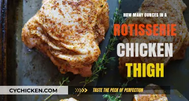 Rotisserie Chicken Thigh Ounces: A Quick Weight Guide