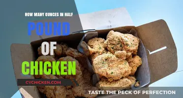 Chicken Portioning: Ounces in Half Pound Explained