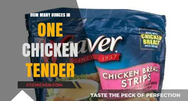 Chicken Tender Portions: Unveiling the Ounce Count in One Tender