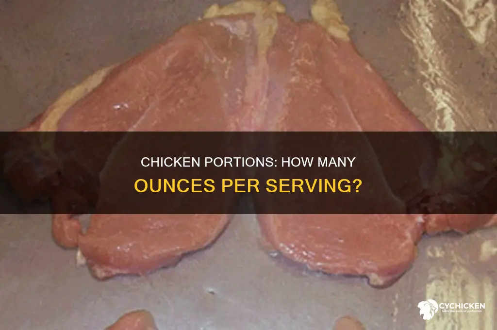 how many ounces in one seving of chicken