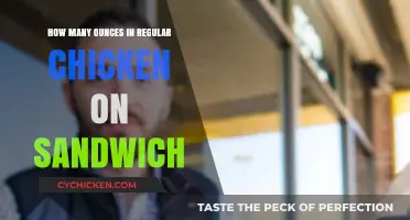 Regular Chicken Sandwich Portions: Ounces Explained for Perfect Stacking