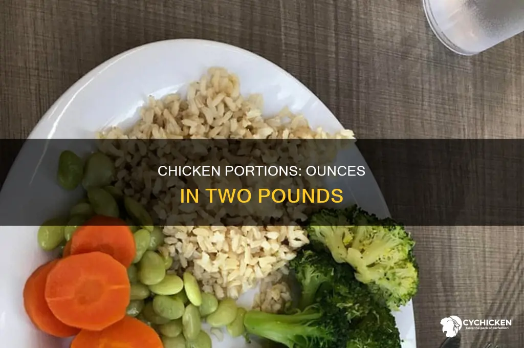 how many ounces in two pounds of chicken