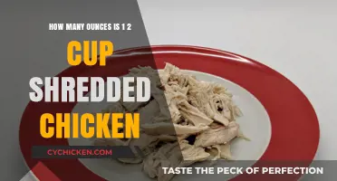 Measuring Shredded Chicken: Ounces in a Cup