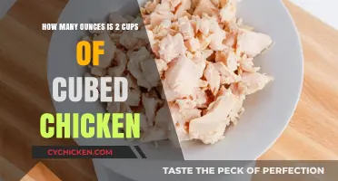 Converting Cups to Ounces: Cubed Chicken Conversion