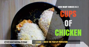Converting Cups to Ounces: How Much is 3 Cups of Chicken?