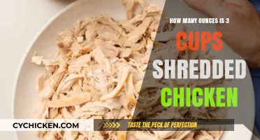 Shredded Chicken: Cups to Ounces Conversion