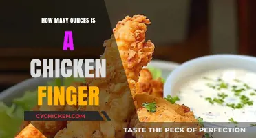 Discover the Surprising Weight of a Chicken Finger in Ounces