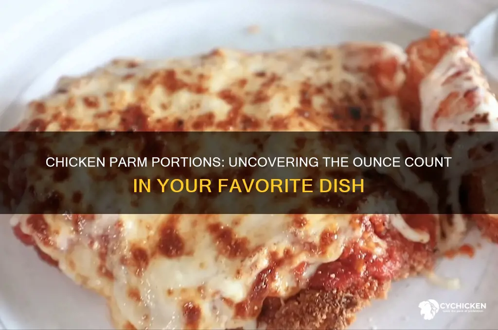 how many ounces is a chicken parm