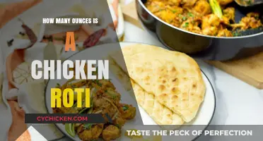 Chicken Roti Serving Size: How Many Ounces Are Typically Used?