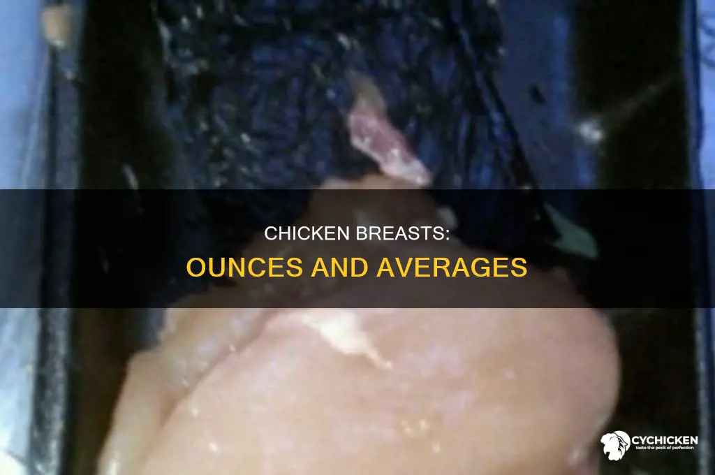 how many ounces is an averge chicken brest
