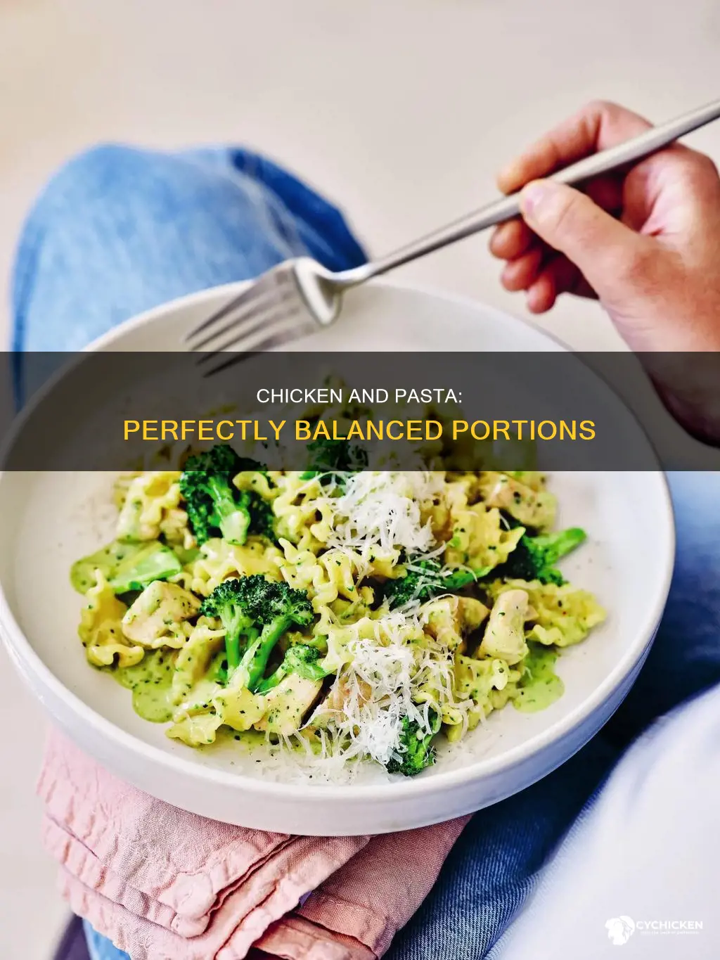 how many ounces of chicken are there in pasta