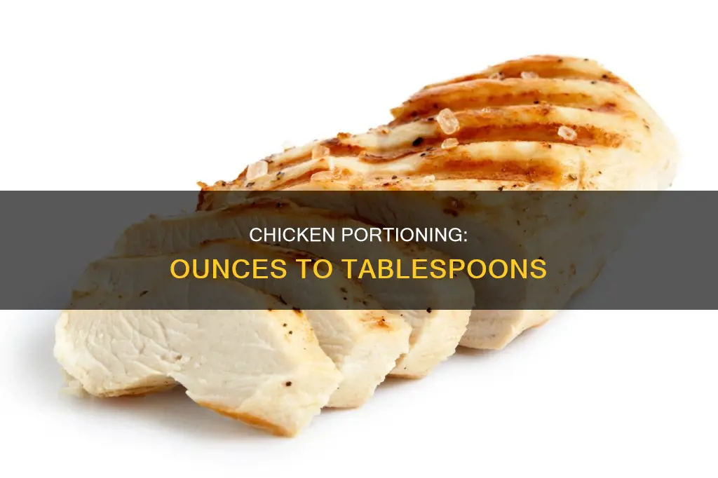 how many ounces of chicken fits into a tablespoon
