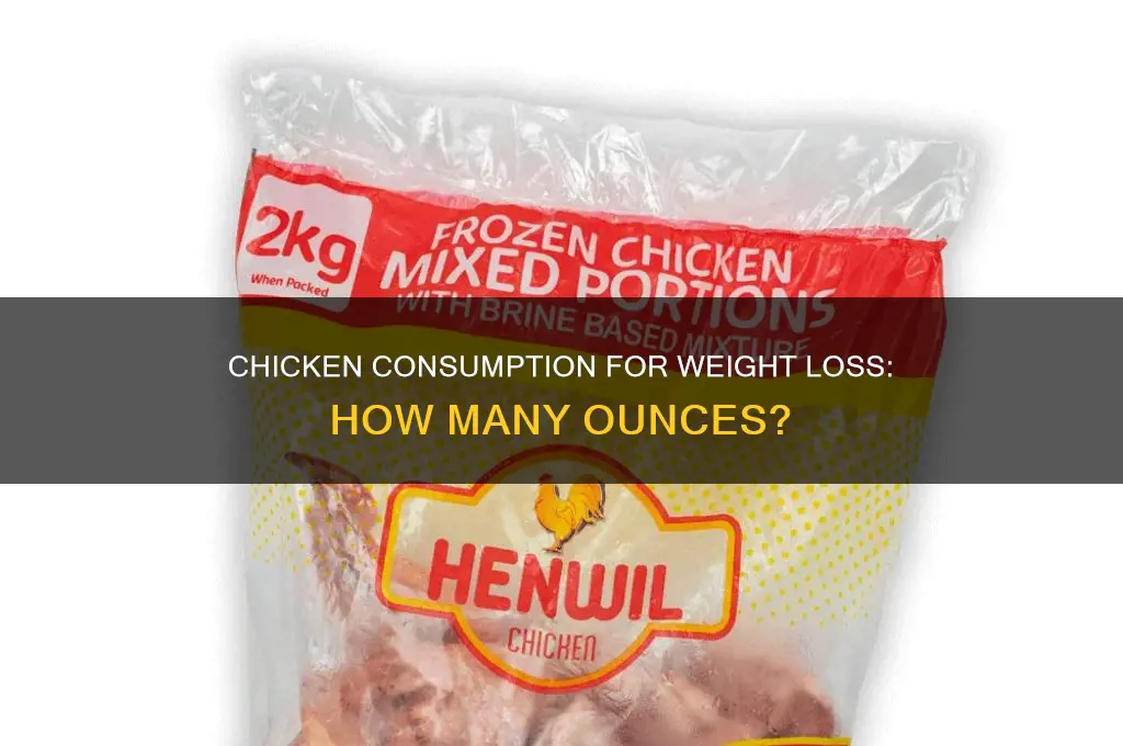 how many ounces of chicken for weight loss