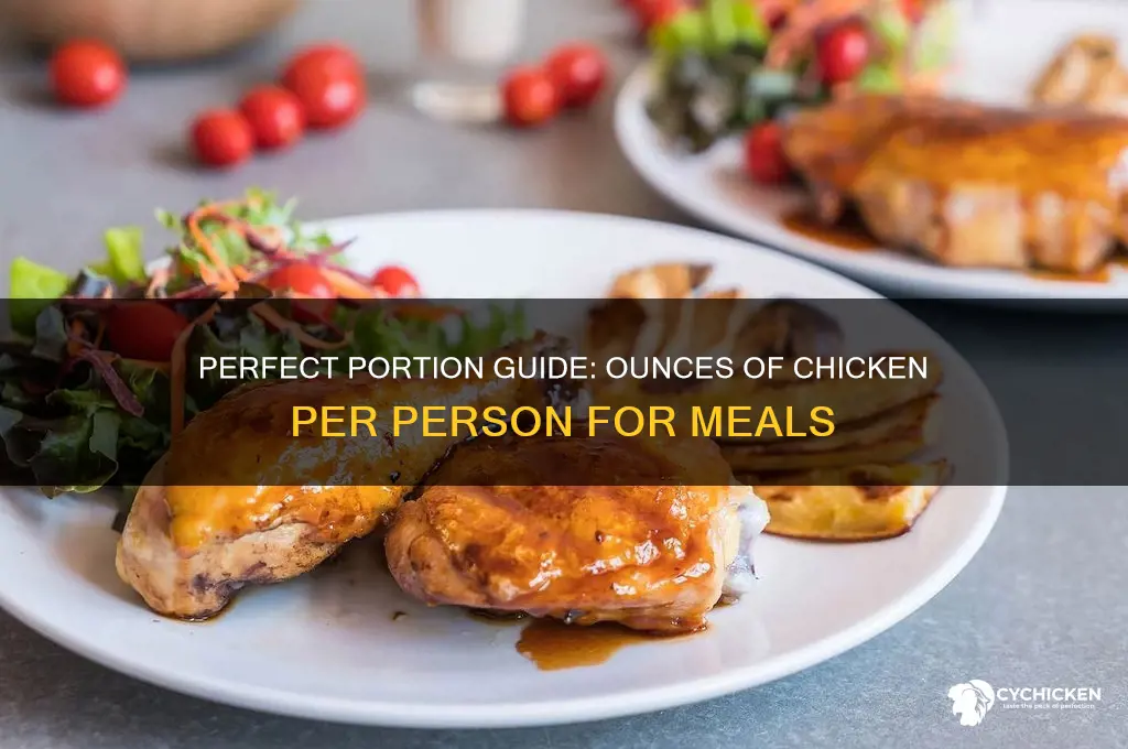how many ounces of chicken per person