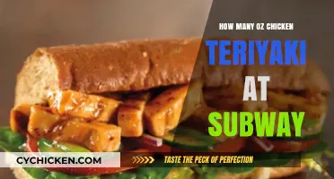 Subway Chicken Teriyaki Portion Size: How Many Ounces Are Served?