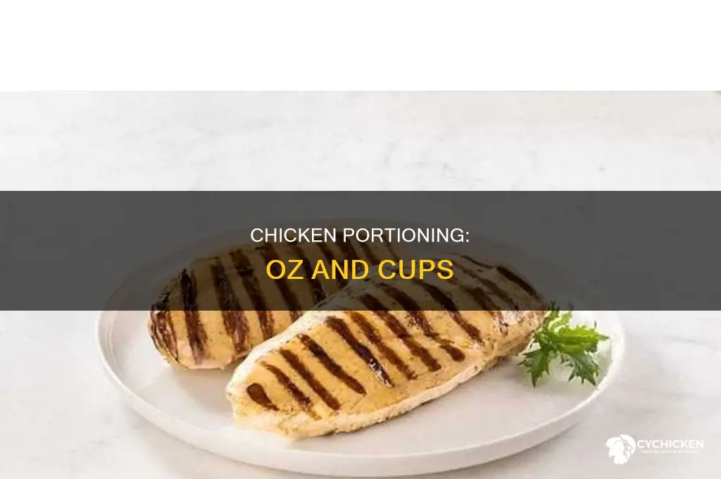 how many oz in 1 cup of chicken