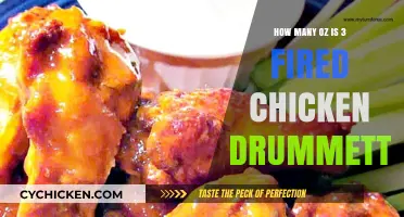 Fired Chicken Drummettes: Unveiling the Weight of 3 Pieces in Ounces