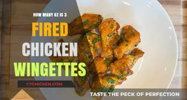 Fired Chicken Wingettes: Unveiling the Perfect 3-Piece Oz Count