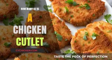 Perfect Portions: Understanding the Weight of a Chicken Cutlet