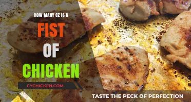 How Much Chicken is in a Fist-Sized Portion? Oz Guide