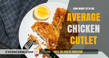 Average Chicken Cutlet Size: How Many Ounces Should You Expect?