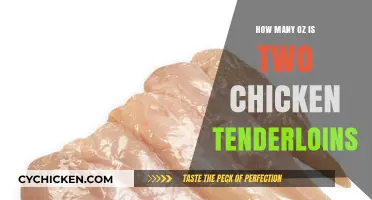 Chicken Tenderloin Weight Guide: How Many Oz in Two Pieces?