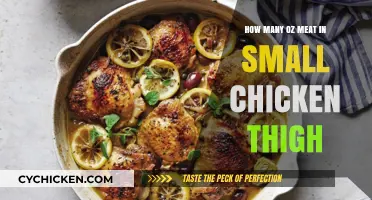 Small Chicken Thigh Meat Weight: How Many Ounces to Expect?