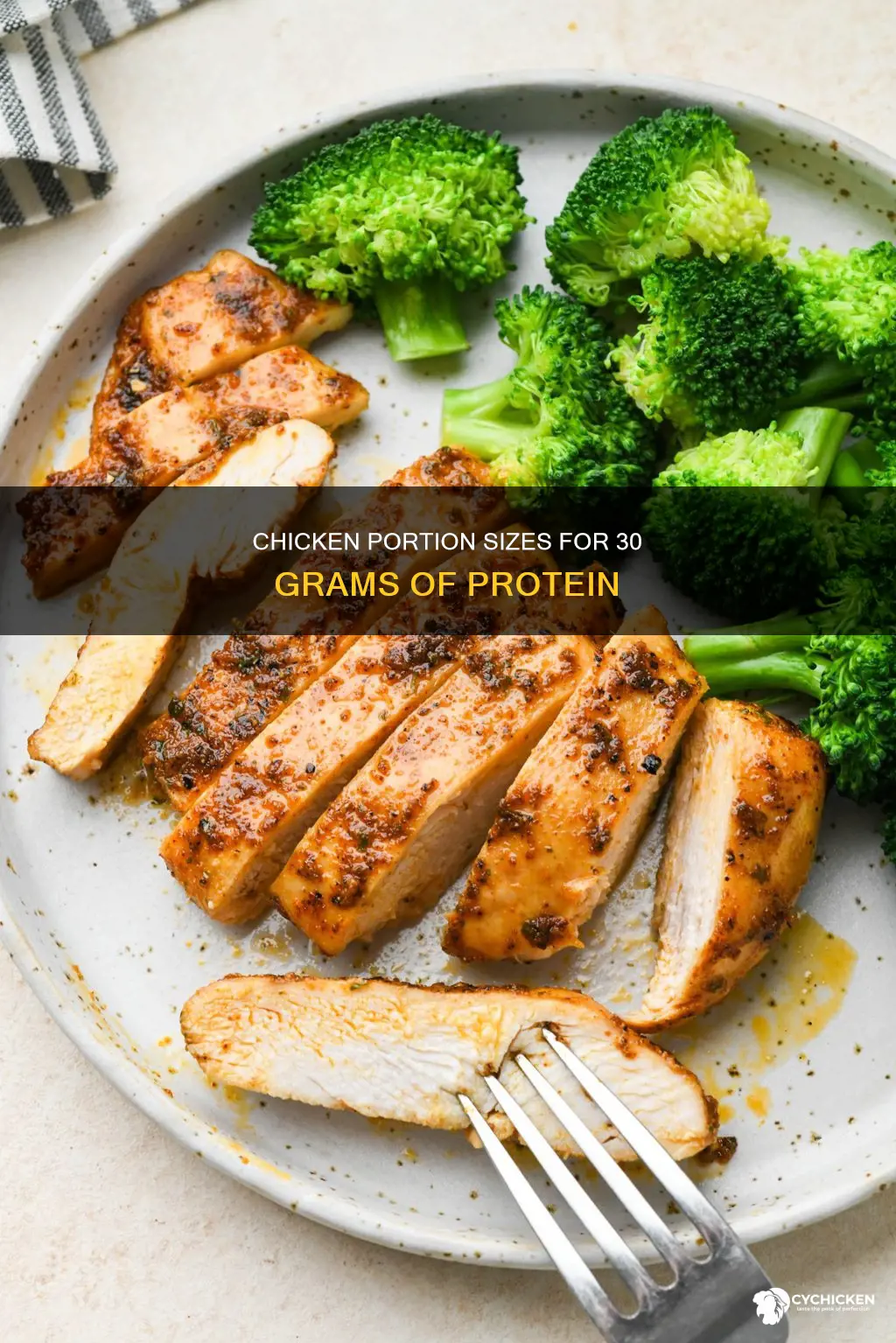 how many oz of chicken for 30 grams of protein