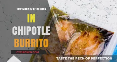 Chipotle Burrito Chicken Portion: How Many Ounces Are Inside?