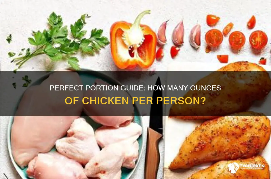 how many oz of chicken per person