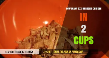 Measuring Shredded Chicken: How Many Ounces Fit in 2 Cups?