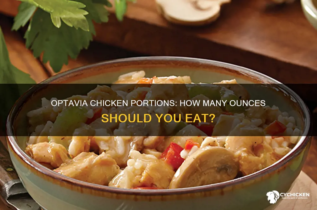 how many ozs of chicken on optavia