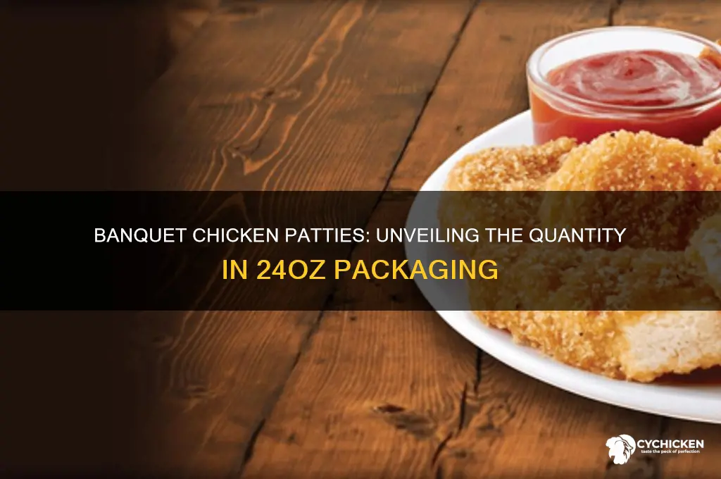 how many patties in 24oz banquet chicken patties