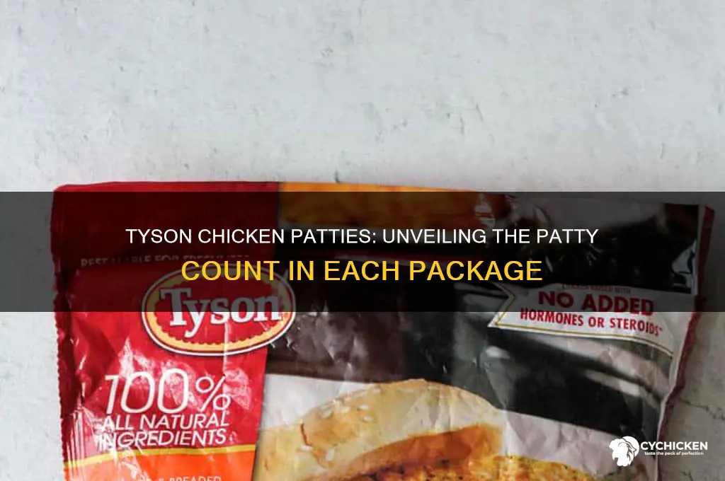 how many patties in tyson chicken patties