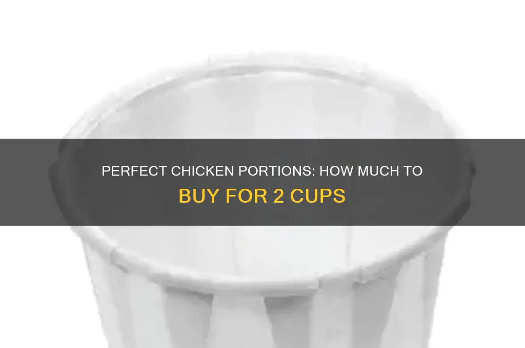 how many pds of chicken for 2 cups