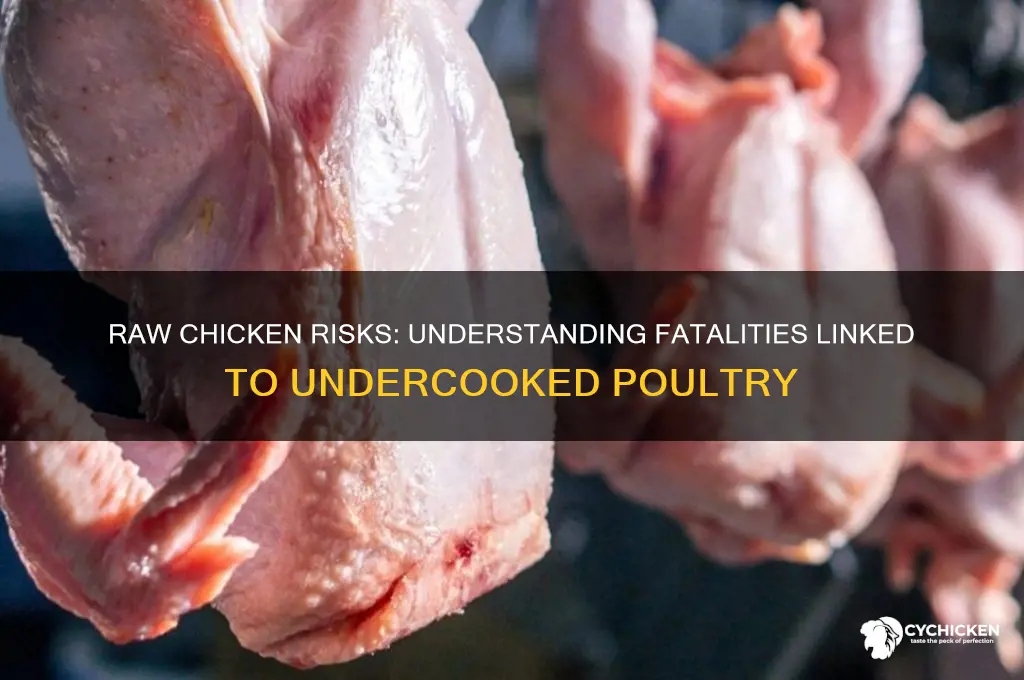 how many people die from raw chicken