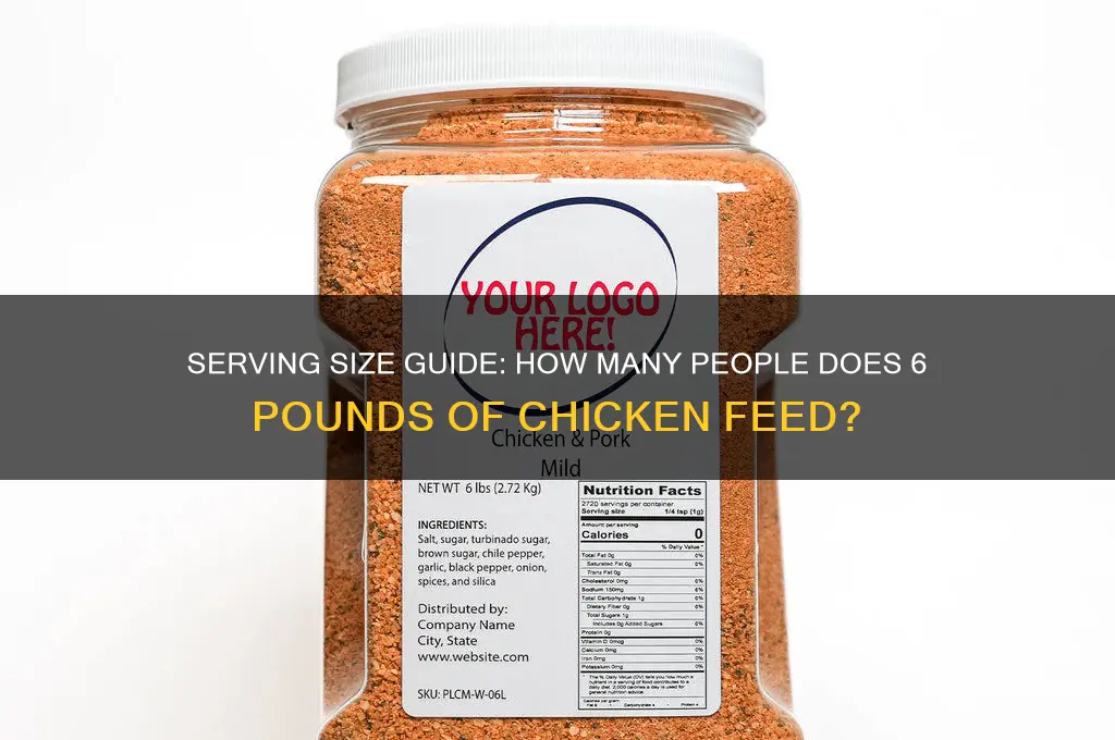 how many people does 6 lbs of chicken