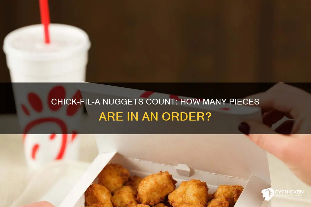 how many pieces are in chick fil a nuggets