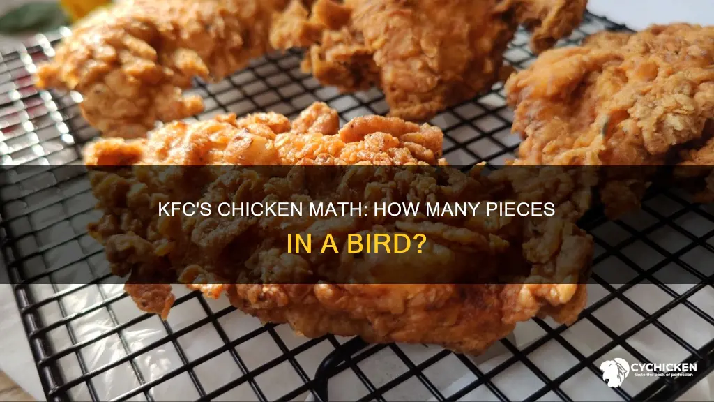 how many pieces do kfc cut a chicken into
