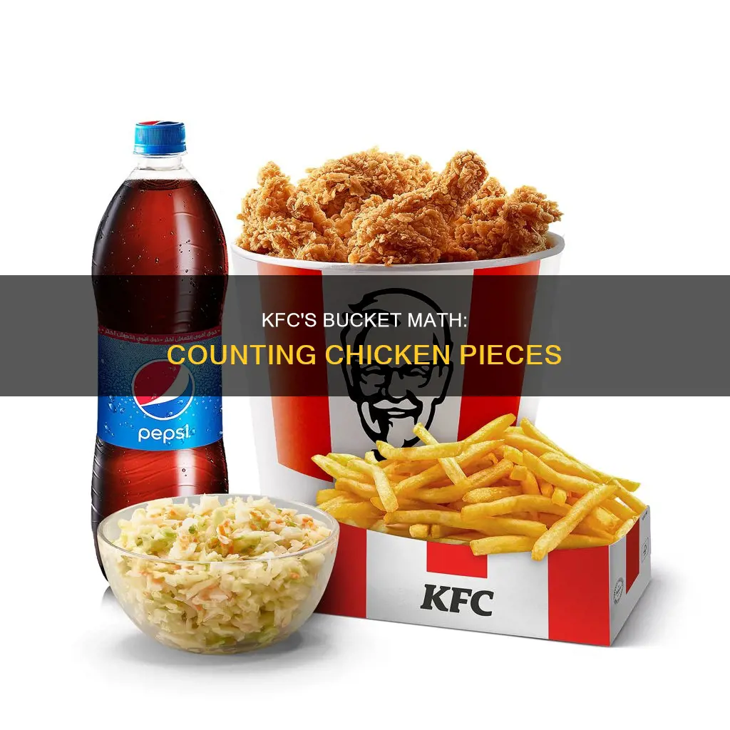 how many pieces in a bucket of kfc chicken