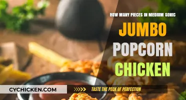 Popcorn Chicken: How Many Pieces in Medium Sonic Order?