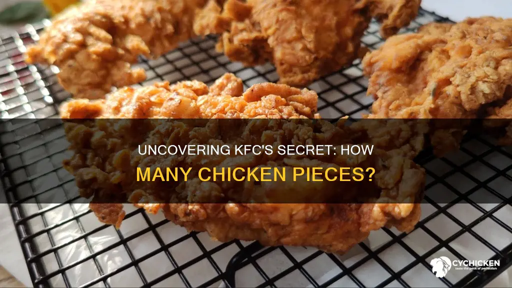 how many pieces in one head of chicken kfc
