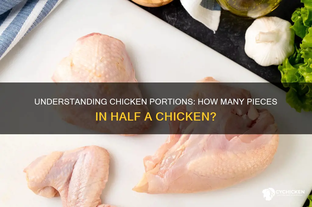 how many pieces is 1 2 chicken