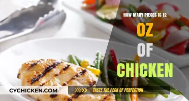Measuring Chicken Portions: How Many Pieces in 12 Ounces?